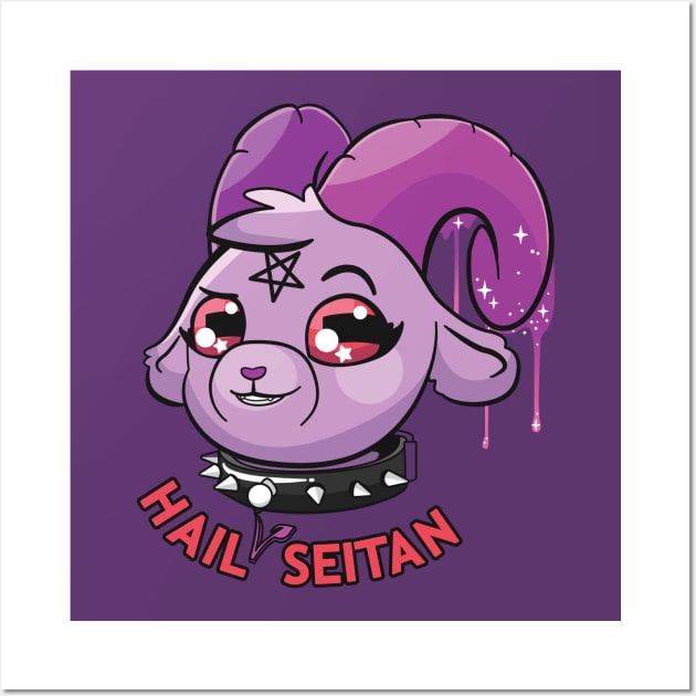 Hail Seitan Wall Art by BubblegumGoat